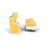 JELLY EASTER BUNNY FACE TRICOLOR APPLE/LEMON FLAVOR